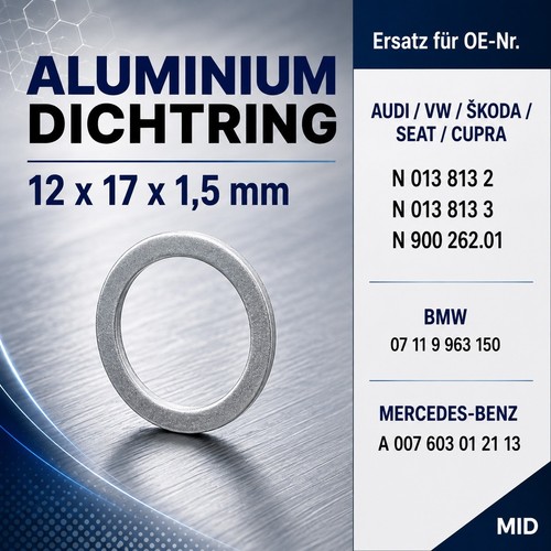 Dichtring alu 12x17 - dichtring,